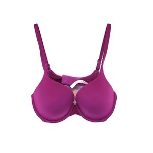 Victoria's Secret Lightly Lined Bra 34D Wine Purple Bra Convertible Straps 34D